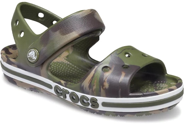 (JR) Crocs Bayaband Sandals 'Marble Green Brown' Hijau Coklat Marble 206816-3TC Lookbook (JR) Crocs Bayaband Sandals 'Marble Green Brown' Hijau Coklat Marble 206816-3TC