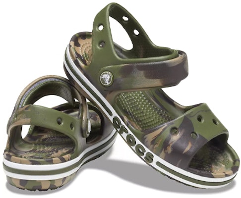 (JR) Crocs Bayaband Sandals 'Marble Green Brown' Hijau Coklat Marble 206816-3TC Shop (JR) Crocs Bayaband Sandals 'Marble Green Brown' Hijau Coklat Marble 206816-3TC