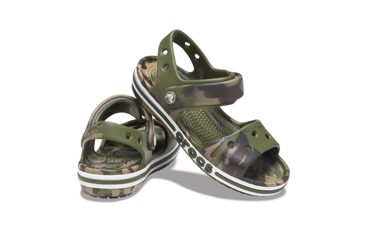 Shop (Youth) Crocs Bayaband Sandals 'Marble Green Brown' 206816-3TC