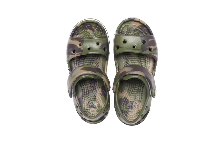 Purchase (Youth) Crocs Bayaband Sandals 'Marble Green Brown' 206816-3TC
