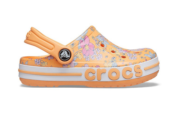 Order (Youth) Crocs Bayaband Seasonal Printed Clogs 'Orange White' 206178-801