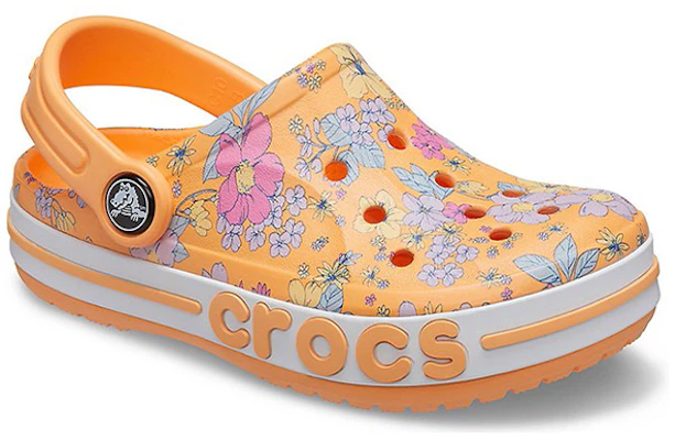 (Youth) Crocs Bayaband Seasonal Printed Clogs 'Orange White' 206178-801 Lookbook (Youth) Crocs Bayaband Seasonal Printed Clogs 'Orange White' 206178-801