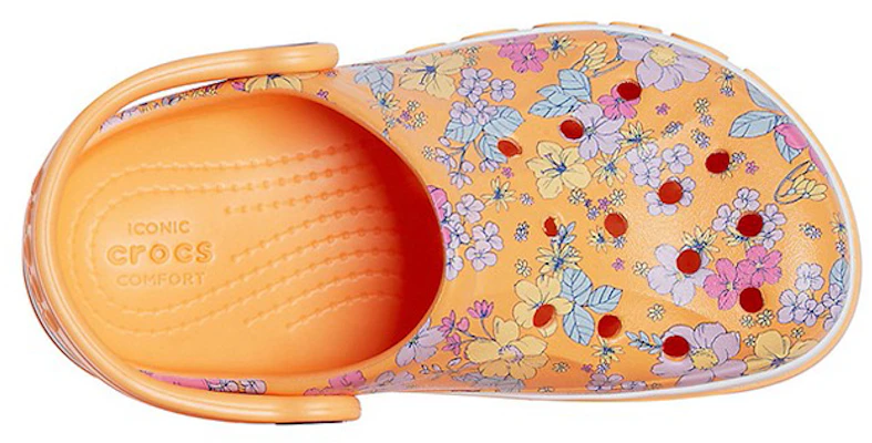 (Youth) Crocs Bayaband Seasonal Printed Clogs 'Orange White' 206178-801 Purchase (Youth) Crocs Bayaband Seasonal Printed Clogs 'Orange White' 206178-801