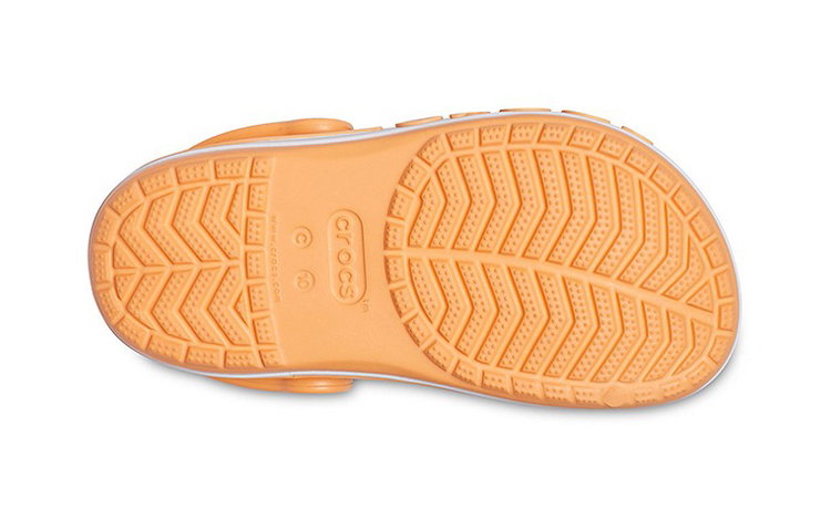 Sizing (Youth) Crocs Bayaband Seasonal Printed Clogs 'Orange White' 206178-801