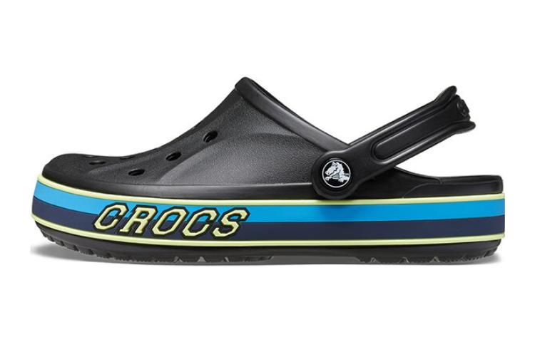 (Youth) Crocs Bayaband Sport Band Clogs 'Black Blue' 208321-0C4