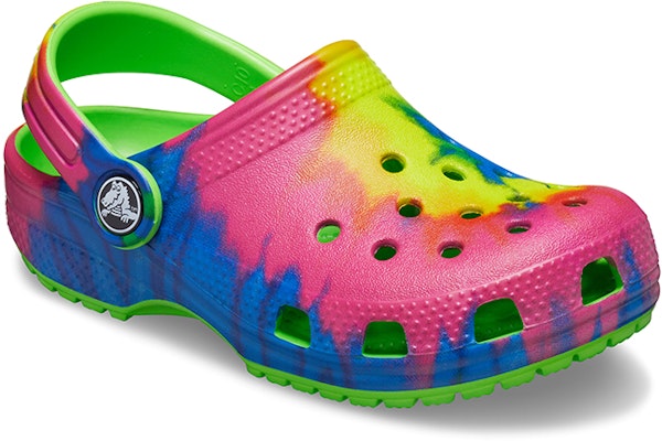 (JR) Crocs Classic 'Tie-Dye Hijau Merah Jambu' 205451-38T Lookbook (JR) Crocs Classic 'Tie-Dye Hijau Merah Jambu' 205451-38T