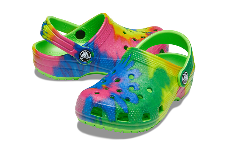 Shop (Youth) Crocs Classic 'Tie-Dye Green Pink' 205451-38T