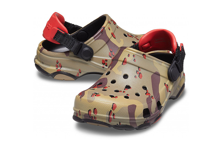 Shop (Youth) Crocs Classic All-Terrain Camo Clogs 'Brown Green Black' 207327-960