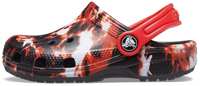 兒童 Crocs Classic 舒適染色木底休閒涼鞋 黑紅 Buy 兒童 Crocs Classic 舒適染色木底休閒涼鞋 黑紅