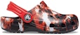 (JR) Crocs Classic Bleach Dye Clogs 'Merah Putih Hitam' 207404-063
