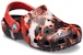 (JR) Crocs Classic Bleach Dye Clogs 'Merah Putih Hitam' 207404-063