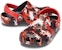 (JR) Crocs Classic Bleach Dye Clogs 'Merah Putih Hitam' 207404-063