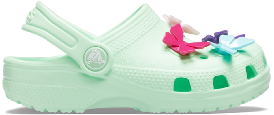 (Youth) Crocs Classic Butterfly Charm Clogs 'Mint' 206179-3TI Order (Youth) Crocs Classic Butterfly Charm Clogs 'Mint' 206179-3TI