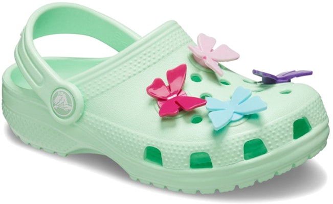 (Youth) Crocs Classic Butterfly Charm Clogs 'Mint' 206179-3TI Lookbook (Youth) Crocs Classic Butterfly Charm Clogs 'Mint' 206179-3TI