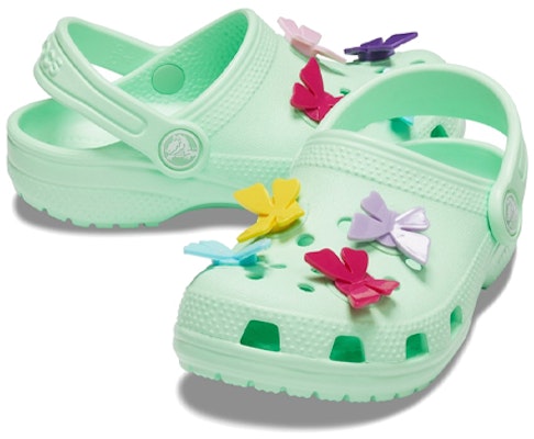 (Youth) Crocs Classic Butterfly Charm Clogs 'Mint' 206179-3TI Shop (Youth) Crocs Classic Butterfly Charm Clogs 'Mint' 206179-3TI