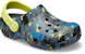 (JR) Crocs Classic Corak 'Charcoal Citrus Croslite' Selipar. 205813-00T