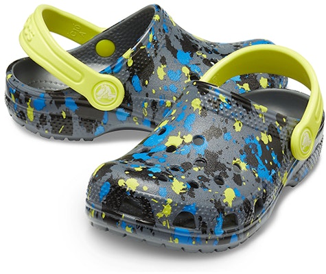 (Youth) Crocs Classic Classic Printed Clogs 'Charcoal Citrus Croslite' 205813-00T Shop (Youth) Crocs Classic Classic Printed Clogs 'Charcoal Citrus Croslite' 205813-00T