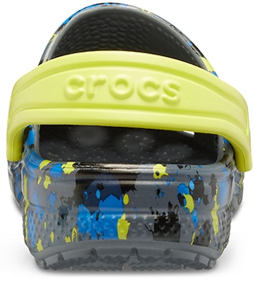 (Youth) Crocs Classic Classic Printed Clogs 'Charcoal Citrus Croslite' 205813-00T Details for (Youth) Crocs Classic Classic Printed Clogs 'Charcoal Citrus Croslite' 205813-00T