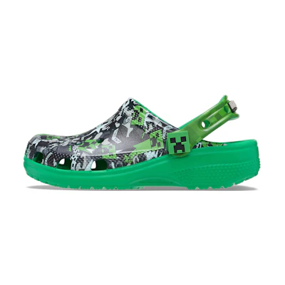(Youth) Crocs Classic Clog 'Minecraft Black Green'