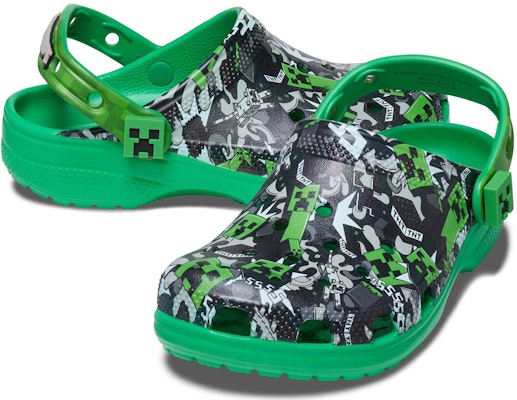 (Youth) Crocs Classic Clog 'Minecraft Black Green' 208320-90H Shop (Youth) Crocs Classic Clog 'Minecraft Black Green' 208320-90H