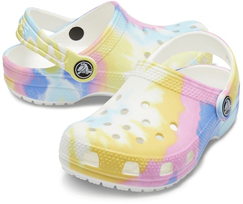 (JR) 크록스 클래식 클로그 '타이다이 옐로우 블루' (Crocs Classic Clog 'Tie-Dye Yellow Blue') 205451-94S Shop (JR) 크록스 클래식 클로그 '타이다이 옐로우 블루' (Crocs Classic Clog 'Tie-Dye Yellow Blue') 205451-94S