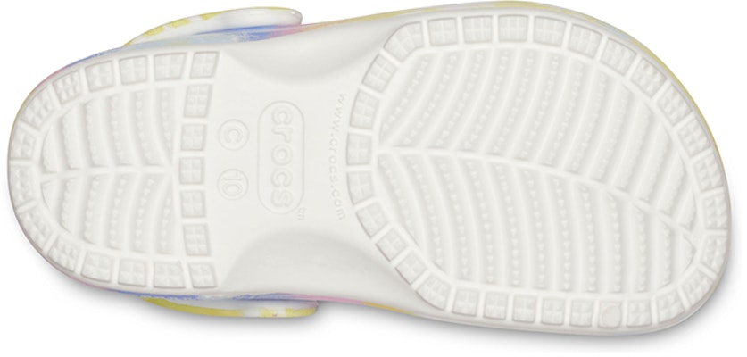 (JR) 크록스 클래식 클로그 '타이다이 옐로우 블루' (Crocs Classic Clog 'Tie-Dye Yellow Blue') 205451-94S Sizing (JR) 크록스 클래식 클로그 '타이다이 옐로우 블루' (Crocs Classic Clog 'Tie-Dye Yellow Blue') 205451-94S