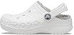 (Youth) Crocs Classic Clog Stay Warm Lightweight White Gray Sandals 'White Light Gray' 205977-11H