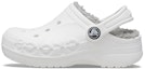 Buy (Youth) Crocs Classic Clog Stay Warm Lightweight White Gray Sandals 'White Light Gray' 205977-11H