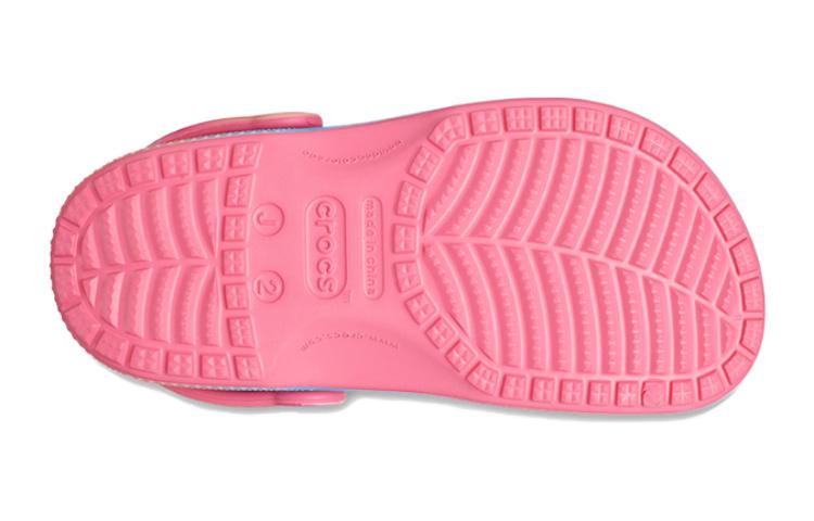 Shop 兒童 Crocs卡駱馳 舒適 防滑耐磨兒童涼鞋 藍粉色