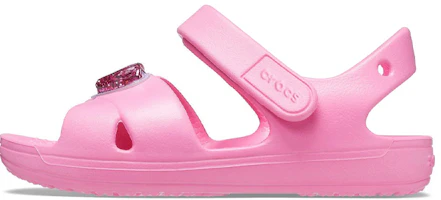 (Youth) Crocs Classic Cross-Strap Charm Sandals 'Pink' 206947-669 (Youth) Crocs Classic Cross-Strap Charm Sandals 'Pink' 206947-669