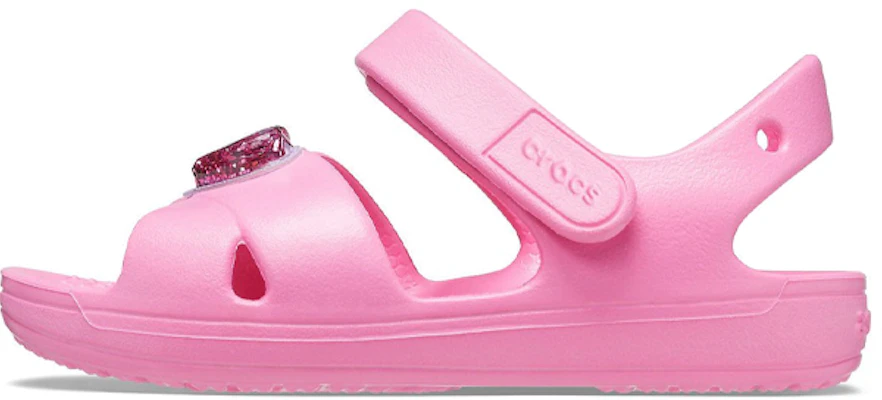 (Youth) Crocs Classic Cross-Strap Charm Sandals 'Pink' 206947-669 Buy (Youth) Crocs Classic Cross-Strap Charm Sandals 'Pink' 206947-669