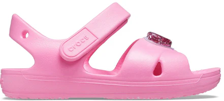 Order (JR) Sandal Crocs Classic Cross-Strap Charm 'Pink' 206947-669