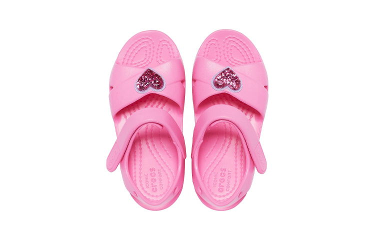 Purchase (Youth) Crocs Classic Cross-Strap Charm Sandals 'Pink' 206947-669