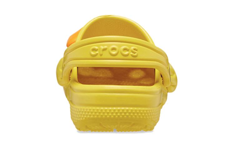 Shop (JR) Crocs Classic Duck Clags 'Amarillo Naranja' 210193-75Y