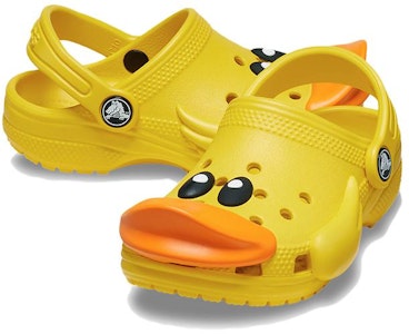 (JR) Crocs Classic Duck Klomp 'Kuning Oranye' 210193-75Y Details for (JR) Crocs Classic Duck Klomp 'Kuning Oranye' 210193-75Y