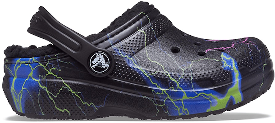 (Youth) Crocs Classic Fuzz-Lined Clog 'Black Lightning' 207322-0C4 Order (Youth) Crocs Classic Fuzz-Lined Clog 'Black Lightning' 207322-0C4