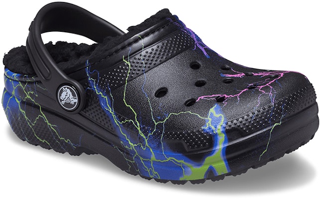 (Youth) Crocs Classic Fuzz-Lined Clog 'Black Lightning' 207322-0C4 Lookbook (Youth) Crocs Classic Fuzz-Lined Clog 'Black Lightning' 207322-0C4