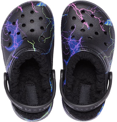 (Youth) Crocs Classic Fuzz-Lined Clog 'Black Lightning' 207322-0C4 Purchase (Youth) Crocs Classic Fuzz-Lined Clog 'Black Lightning' 207322-0C4