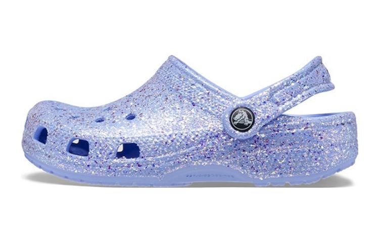 (Youth) Crocs Classic Glitter Clogs 'Blue' 206993-5Q6