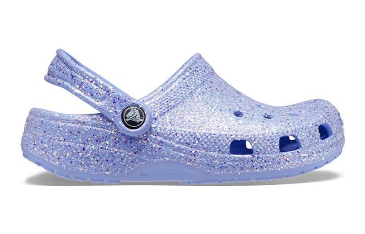 Order (JR) Crocs Classic Glitter Clogs 'Biru' 206993-5Q6
