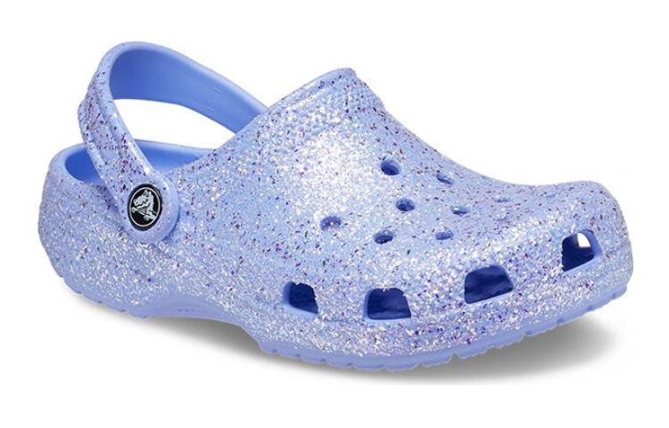 Lookbook (JR) Crocs Classic Glitter Clogs 'Biru' 206993-5Q6