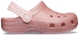 (JR) Crocs Classic Glitter Clogs 'Rose Pink' – Kasut Crocs Berkilau 'Merah Jambu Mawar' 205441-682