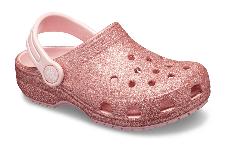 Shop (Youth) Crocs Classic Glitter Clogs 'Rose Pink' 205441-682