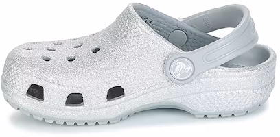 (Youth) Crocs Classic Glitter Clogs 'Silver' 205441-040 (Youth) Crocs Classic Glitter Clogs 'Silver' 205441-040
