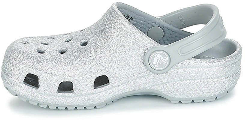 (Youth) Crocs Classic Glitter Clogs 'Silver' 205441-040 Buy (Youth) Crocs Classic Glitter Clogs 'Silver' 205441-040