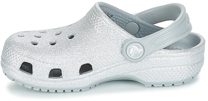 (Youth) Crocs Classic Glitter Clogs 'Silver' 205441-040 (Youth) Crocs Classic Glitter Clogs 'Silver' 205441-040