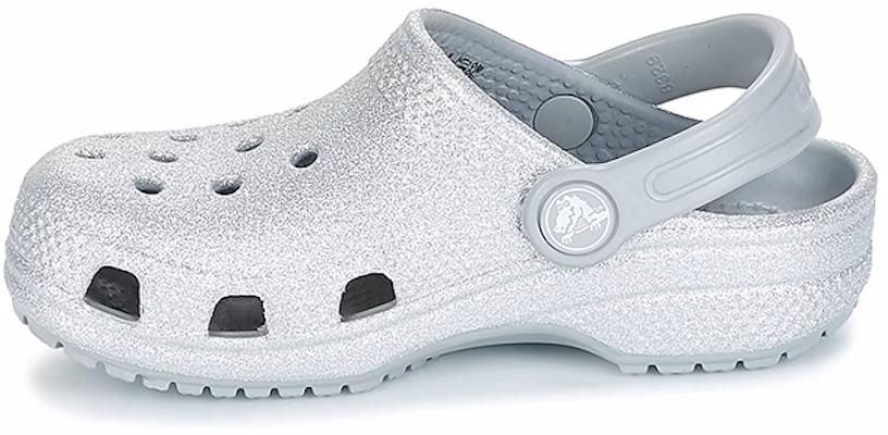 (Youth) Crocs Classic Glitter Clogs 'Silver' 205441-040 Buy (Youth) Crocs Classic Glitter Clogs 'Silver' 205441-040
