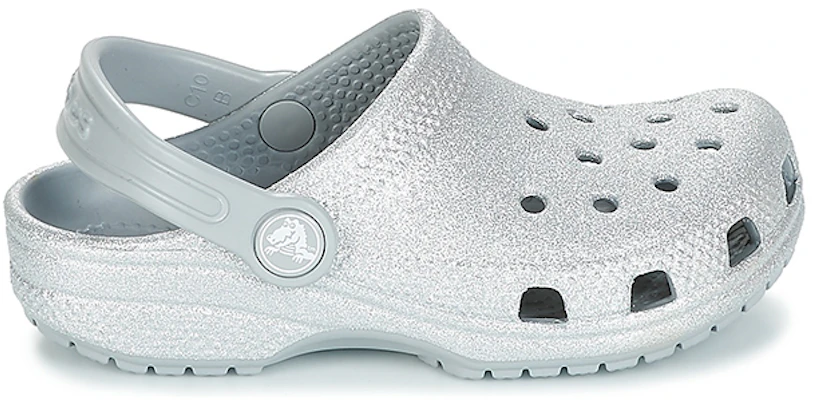 (Youth) Crocs Classic Glitter Clogs 'Silver' 205441-040 Order (Youth) Crocs Classic Glitter Clogs 'Silver' 205441-040