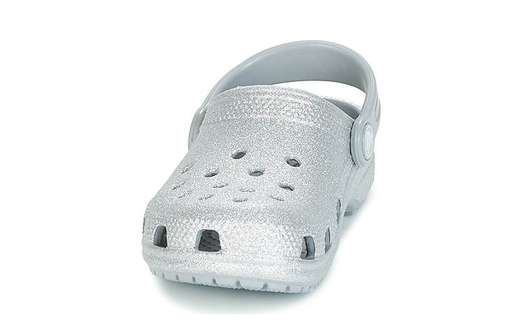 Purchase (Youth) Crocs Classic Glitter Clogs 'Silver' 205441-040