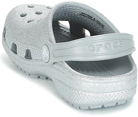 (Youth) Crocs Classic Glitter Clogs 'Silver' 205441-040 Details for (Youth) Crocs Classic Glitter Clogs 'Silver' 205441-040
